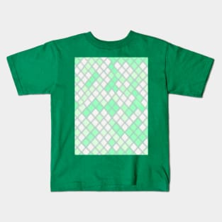 GREEN DIAMOND DESIGN, DIAMOND PATTERN Kids T-Shirt